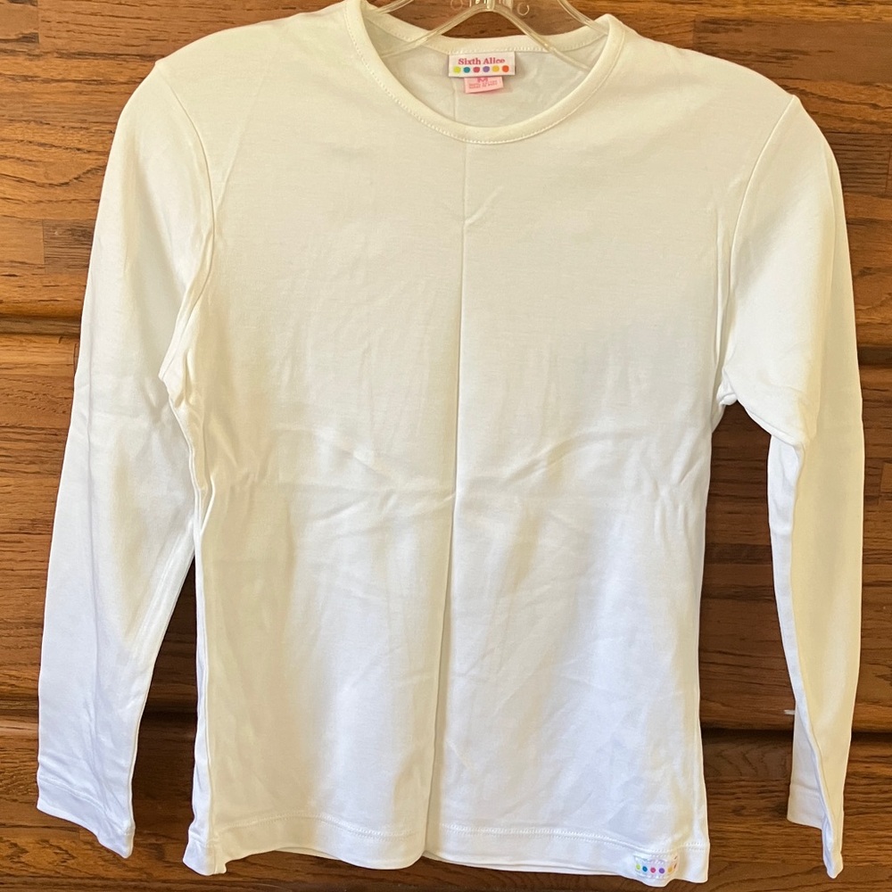 Classic White Long Sleeve Kids Tee